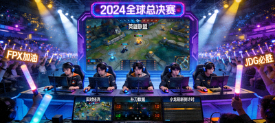 英雄联盟电竞比赛现场实时转播画面